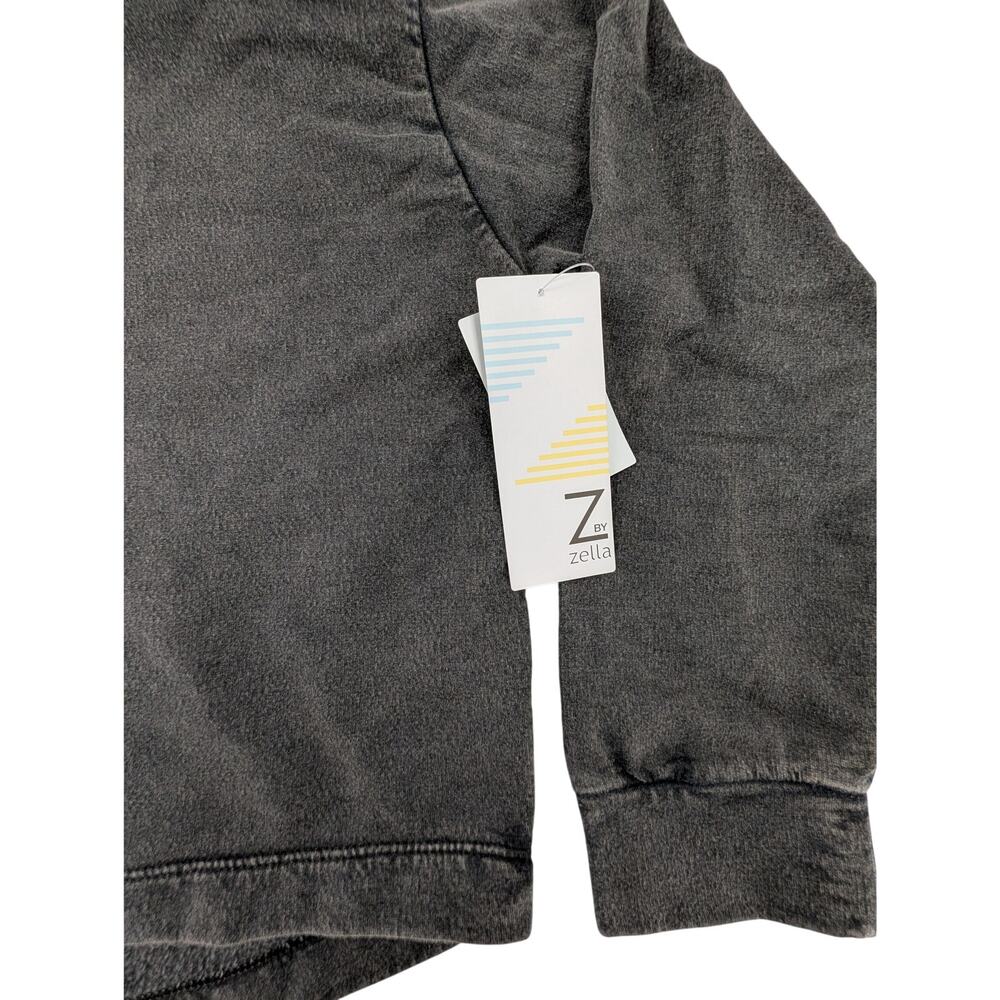 Zella Girls Black Hoodie Pullover Sweatshirt Size M 8/10 - Picture 2 of 5